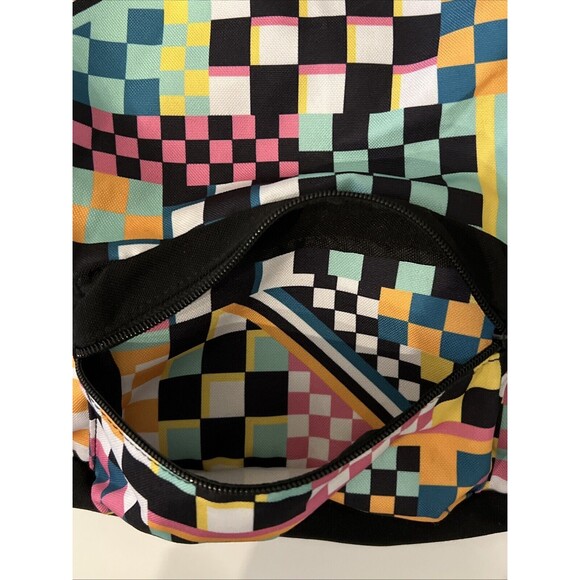 UGG Canvas Australia Dannie II Backpack Multicolored Checkered Pattern Pre-Owned - Picture 6 of 11